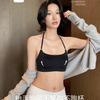 Neck Beautiful Back Underwear Women's Summer Thin Cool Feeling Small Chest Comfortable and Seamless Steel Ring Sexy Backless Tube Top Bra