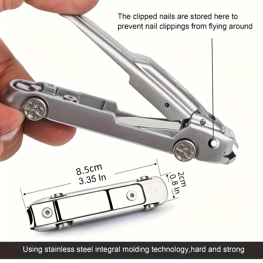 

Modern Stainless Steel Nail Clipper Set with Concave Blade Edges , Portable, Large Size, Car Shaped Design, Odorless, Anti-Splash,