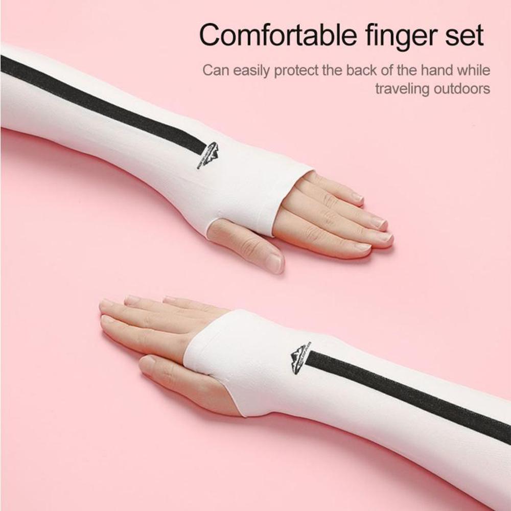 Dry Anti-slip Arm Warmer UV Sun Protect Cycling Arm Sleeves Sunscreen Sleeve Ice Silk Sleeve