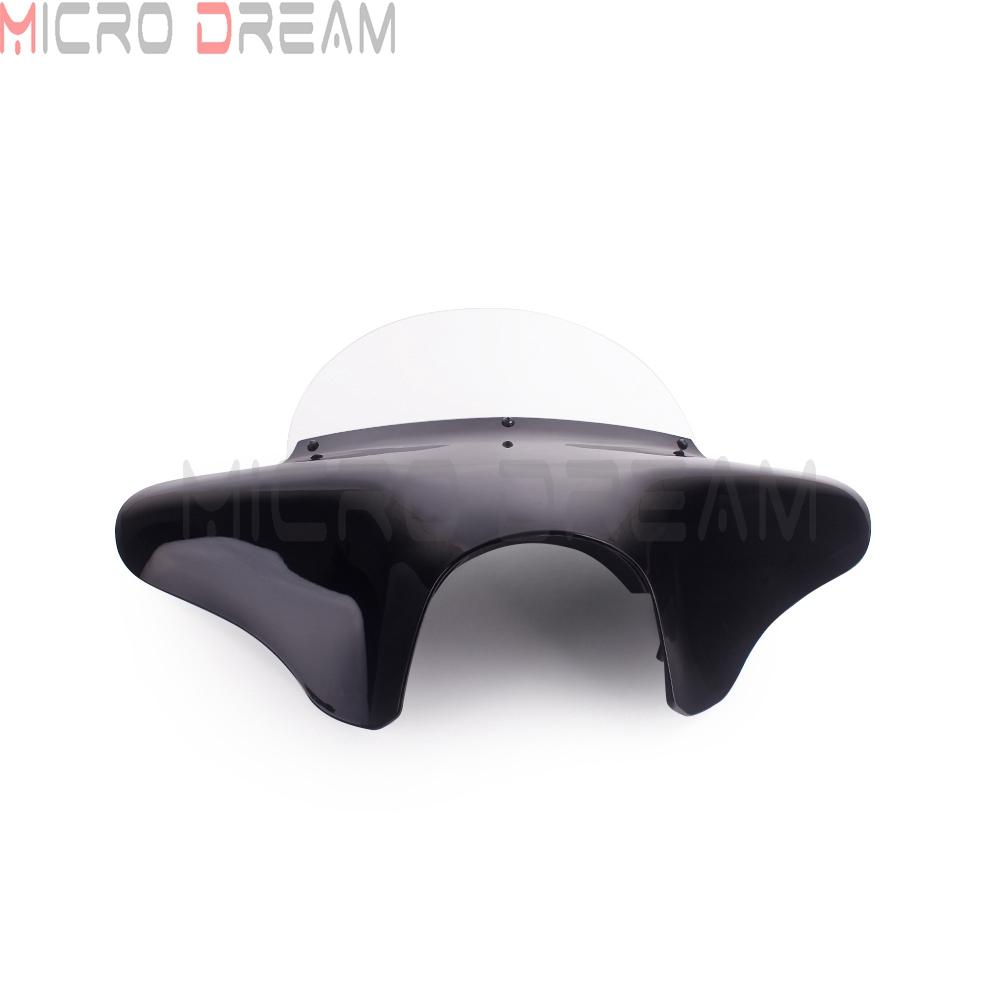 Front Outer Windscreen Windshield Batwing Fairing For Harley Road king Softail Fatboy Yamaha XVS650/XVS1100 V Honda VT750 1100