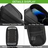 Lightweight and compact bicycle frame bag with smartphone rain sun and small item holder, cover, 6.5-inch high-sensitivity touchscreen, visor,