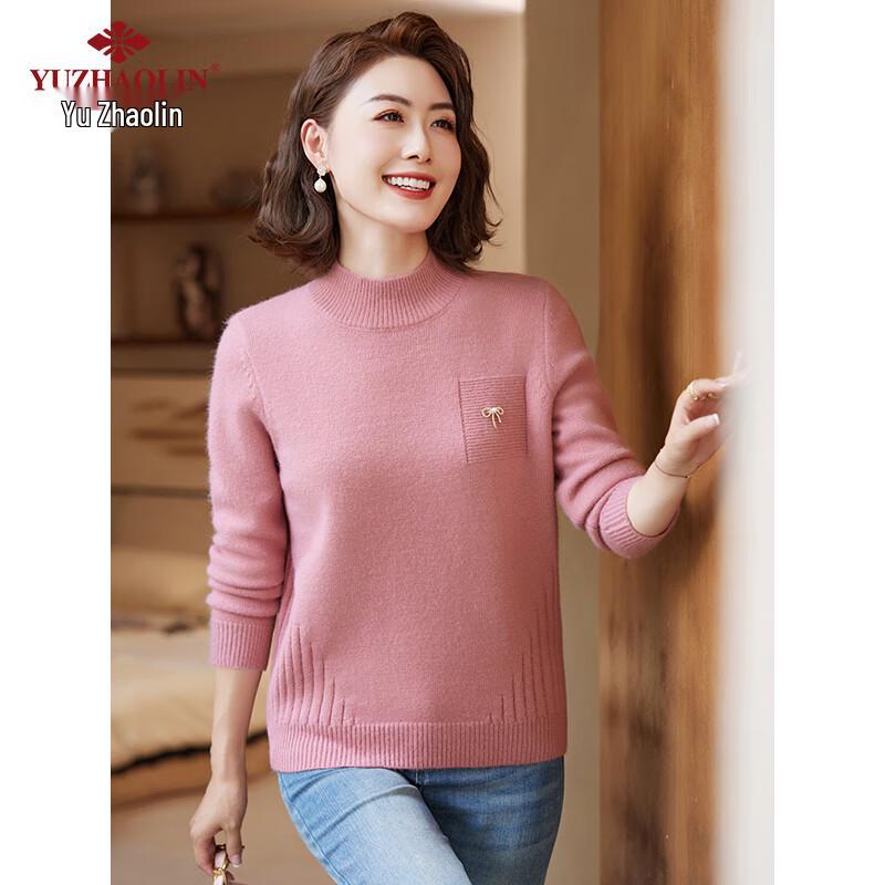 Women's Mid-Aged Thick Knit Sweater