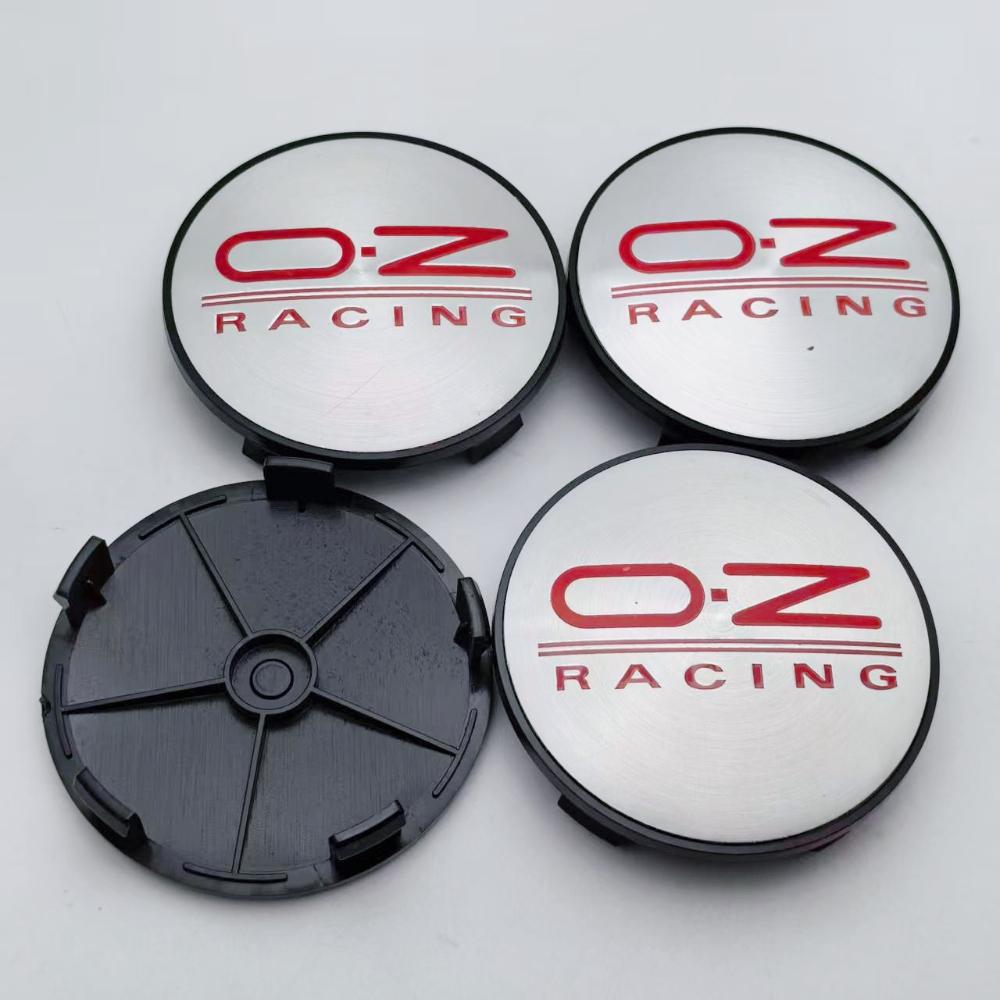 4 Stück OZ Racing Logo Emblem Auto Radnabendeckel 68MM Clips 63MM Räder Radkappe O.Z Abzeichen Felge Radnabendeckel Staubschutz Auto Zubehör