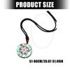 Handmade Crushed Stone Crystal Turquoise Garnets Beaded Necklace Adjustable Length Neckchain Jewelry Gift