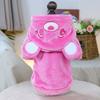 1pc Pet Dog/Cat Cute Bear Ear Hooded Sweatshirt, Soft Plush, Comfortable Costumes Suitable For Dogs And Cats, Blue Color