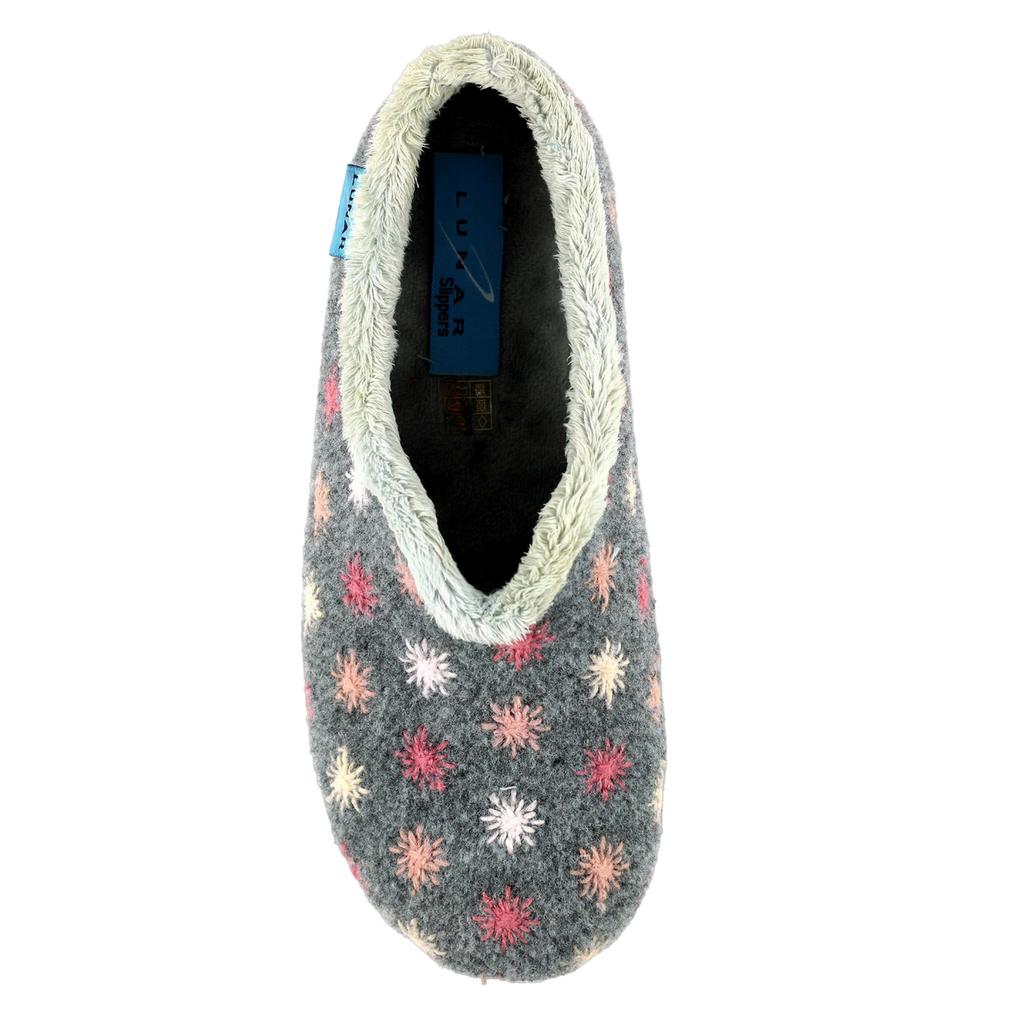 Lunar Womens/Ladies Sundance Felt Slippers