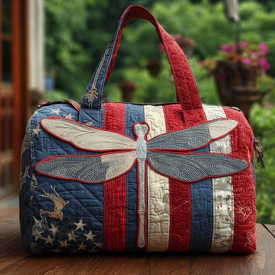 Dragonfly Series 3D Printed Women's Travel & Yoga Handbag