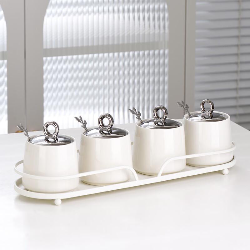 Ruhan Light Luxury Ceramic Seasoning Jar Set
