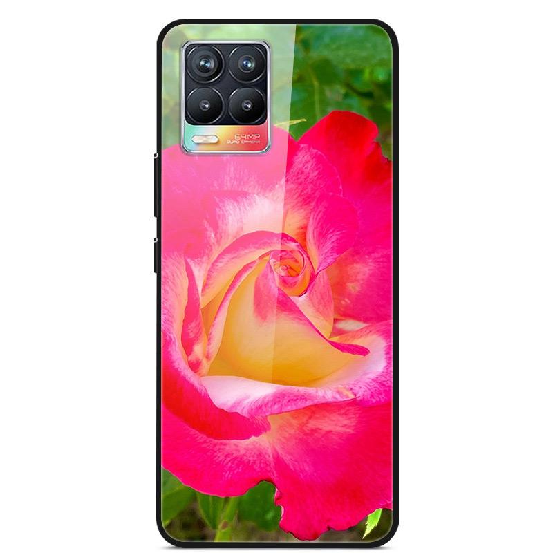 Glass Back Cover For Realme 8 Pro Case Tempered Glass Case For Realme 8 Pro 8i Realme 8 5G Phone Case Cover Realme8 5G Pro Funda