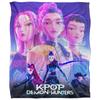 K-Pop Demon Hunters Ready To Fight Fleece Huntr/X Supersoft Throw