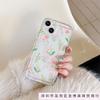Summer atmosphere iPhone15promax mobile phone case Apple 14 transparent soft case 16 women's floral anti-drop cover