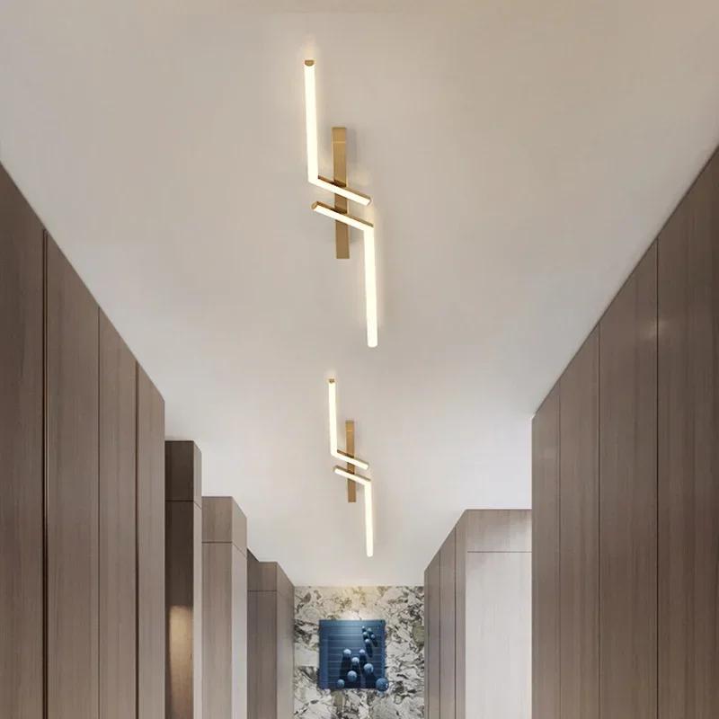 Modern LED Ceiling Light 60/80/100/120CM Living Dining Room Bedroom Lamps Lanterns Scandinavian Simple Lines Ceiling Lighting