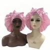 Woman Sleeping Bonnets and Satin Hair Wraps Soft Silk Bonnet Long Tie Plain Hair Bonnet