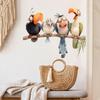 Funny Bird Wall Stickers Bedroom Kids Room Background Decoration Home Decor Self-Adhesive