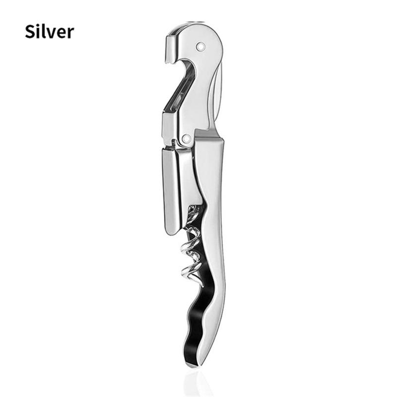 Stainless Steel Wine Opener,Double Hinge Corkscrew Professional Waiter Beer Bottle Opener for Restaurant Waiters or Bartenders