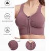 Shockproof High Impact Support Sports Bra with Zipper for Women Plus Size Workout Running Yoga Bodybuilding Top