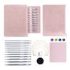 12Pcs Tunisian Crochet Hook with Cable Tunisian Afghan Knitting Hook Needle 3.0mm-10mm Interchangeable Crochet Hook Set