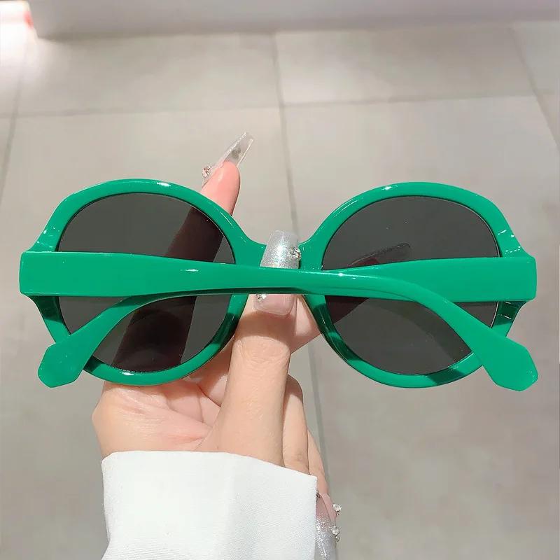 Oversized Round Vintage Sunglasses Women Men Luxury Designer Sun Glasses Big Frame Punk Eyewear UV400 Outdoor