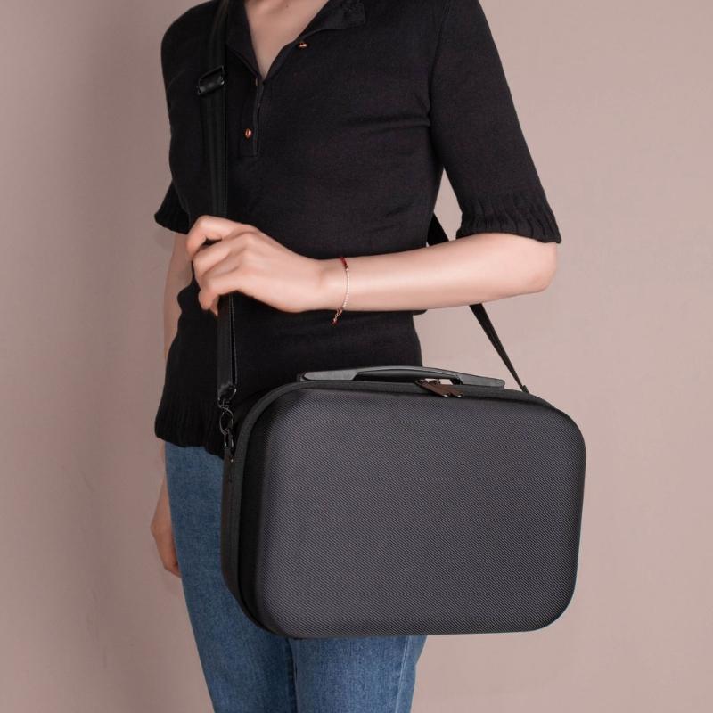 Heavy Duty Controller Storage Box Lightweight Travel Carrying Case with Shoulder Strap for Studio Host Accessories