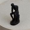 3D Printed Thinker Figurine, Hollow Thinking Man Statue, Abstract Sculpture for Home Office Bookshelf Desktop Decor