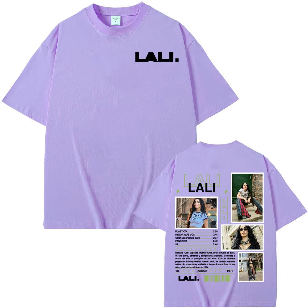 Singer Lali Esposito Album Tour 2025 Cover Tee Shirt Unisex Women Harajuku High Street Tshirt Fashion Comfort 100 Cotton T Shirt