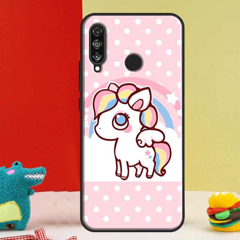 Cute Rainbow Unicorn For Huawei Nova 5T 9 10 SE 12i 12s 11i Y91 Y90 Y60 Y70 Y72 Y61 P60 P30 Pro P20 P40 Lite Case