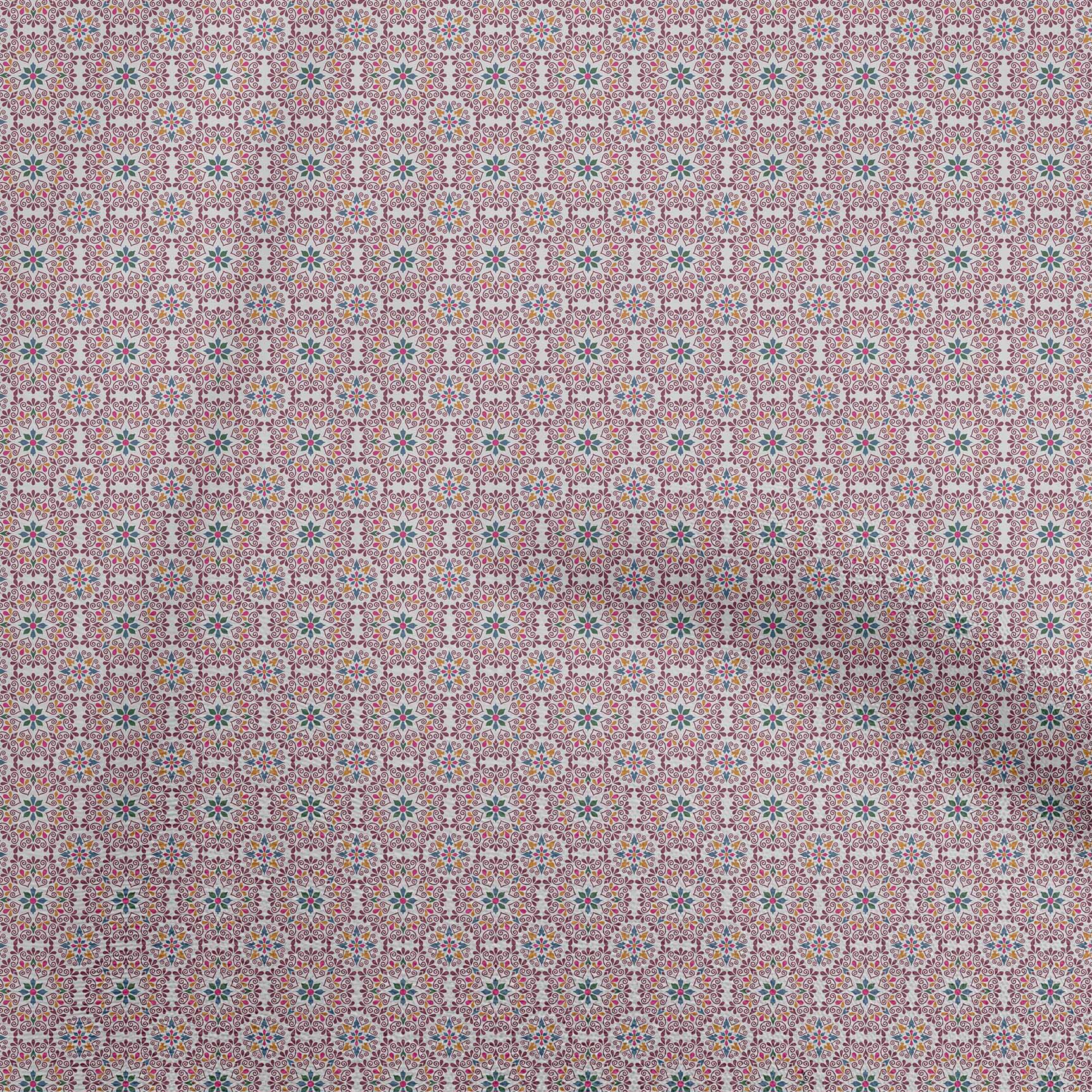 

oneOone Cotton Flex Dusty Pink Fabric Asian Suzani Fabric For Sewing Printed Craft Fabric By The Yard 40 Inch 42 Inch Wide - Viscose Chiffon світло-сірий колір