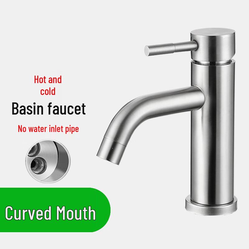 MDNG Stainless Steel Hot & Cold Basin Faucet