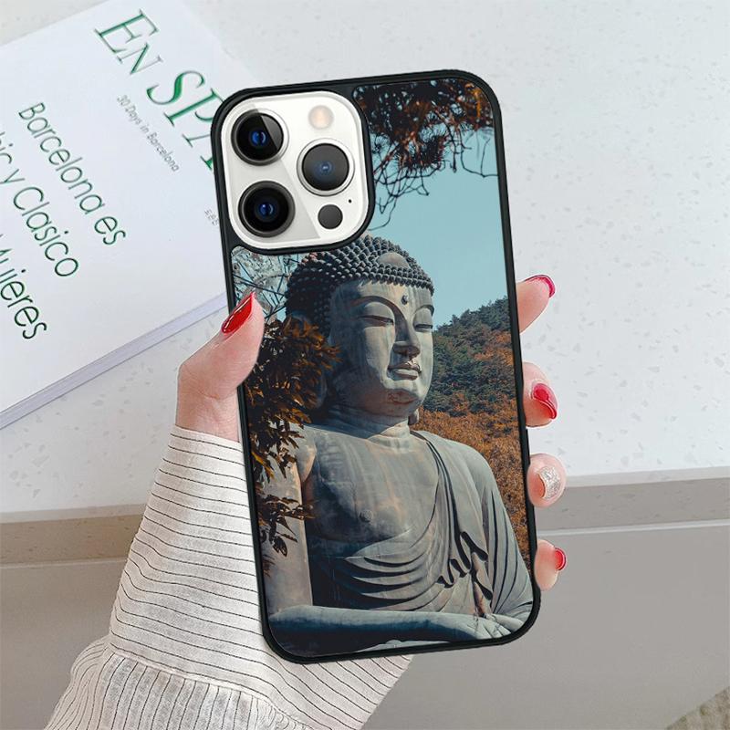 Buddha Statue Phone Case cover For iPhone 17 Air 15 16 16e 14 13 Pro Max Coque 12 11 Pro Max For Apple PLUS fundas shell
