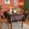 Rectangle Satin Tablecloth Wedding Table Cloth Green Black for Party Birthday Events Banquet Decor Home Dinner Tablecloths