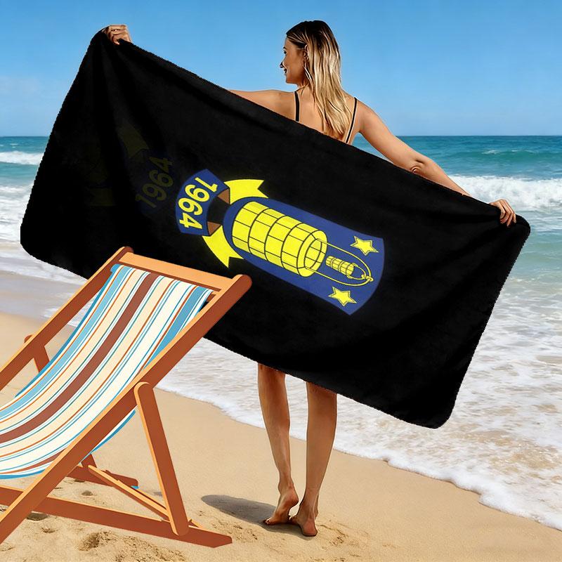 BIF Print Beach Towel, Large Soft Quick Dry Towel for Beach Camping Swimming