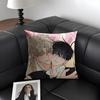 L-Low Tided In Twilight Comic Cushion Cover Natural Linen Organic Fabric Double-Sided Printing Sofa Home Decor Gift Pillow Case