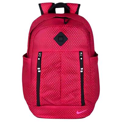 Polyester Backpack Regular Women's Rose Red Casual BA5242-620