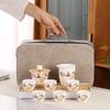 High-end Suet Jade Portable Travel Tea Set Household Gifts Business Company Corporate Annual Meeting Gifts