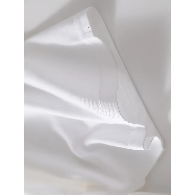 Womens Dandelion Print Tee White Black Floral Design Round Neck Short Sleeve Soft Cotton Blend Tie Front Detail Spring Summer Casual Top