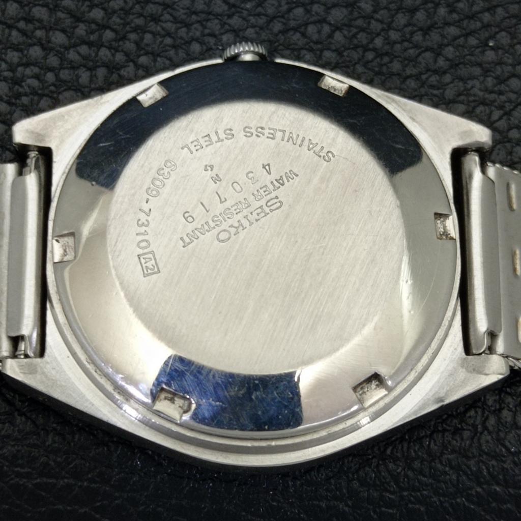 Seiko 5 AUTOMATIC JAPAN 6309A MENS VINTAGE WHITE COLOR DIAL WATCH A701354-5 R206a-a701354