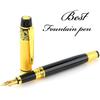 1PC 901 Penna con inchiostro in metallo per studenti, penna eterna per calligrafia, penna per ufficio