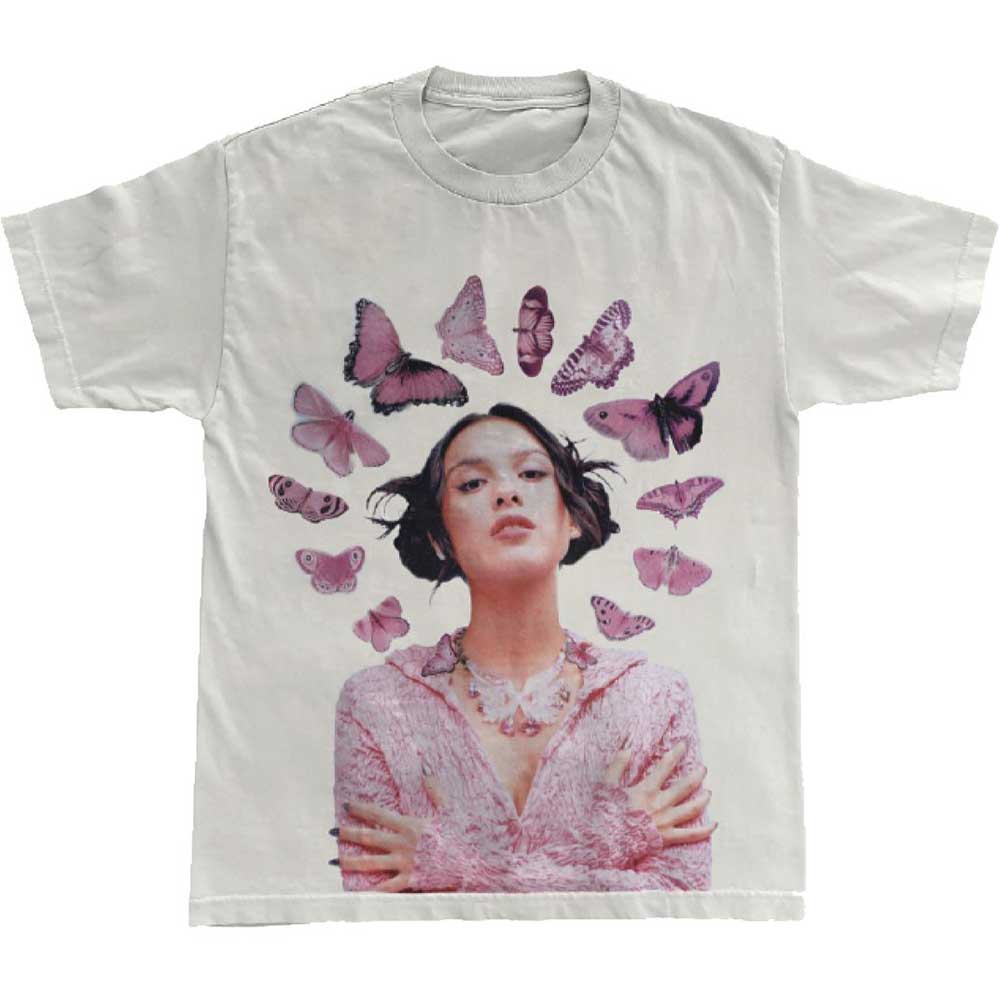 Olivia rodrigo tshirt butterfly halo official new L