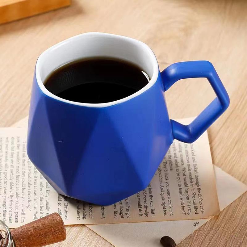 Water cup high value coffee cup household ceramic cup creative mug niche design sense