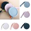 Mini Round Silicone Coin Purse INS Data Cable Storage Bag Creative Lipstick Cosmetic Bag  Women