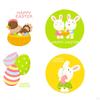 500 Cute Easter Egg Stickers Envelope Seal Seals Crafts for Birthday Packing Box Festival