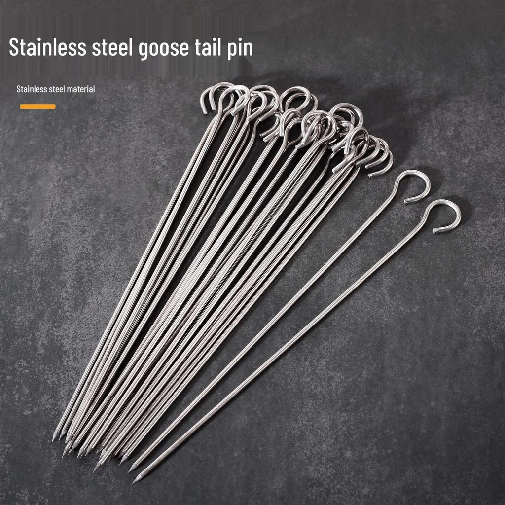 Stainless Steel Needle Skewers for Duck Neck, Goose Tail, and Spicy Chicken Sealing