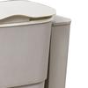 Hanging Trash Can with Lid Large Capacity Wall Mounted Garbage Can for Kitchen Cabinet Bathroom Light Gray