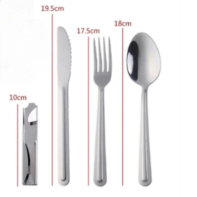 4 Pcs Cutlery Set Travel Cutlery Set Camping Cutlery Reusable Cutlery Set With Spoon Fork