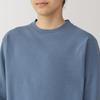 MUJI Washable Milan Rib Crew Neck Size AA0QYA4A Men's Sweater, Blue, L,