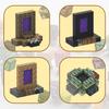Magnetic Block Set DIY Children Toys Magnetic Building Blocks Magnetic Block Playset Building Magnetic Puzzle Warp (End Portal)