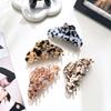 Hair Clip Fresh Acetate Hair Claw Solid Color Tortoiseshell Hair Claw Printing Shark Clip  Girls