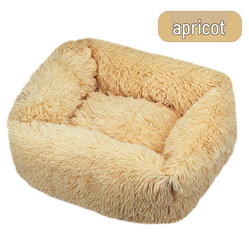

Winter Cozy Square Plush Pet Nest - Warm Cat & Dog Bed Pad XS (45 x 35 cm)