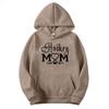Women's Autumn & Winter Letter Print Hoodie Sweatshirt - Casual Baseball Mom Style