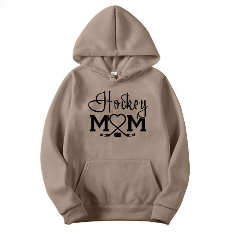 Women's Autumn & Winter Letter Print Hoodie Sweatshirt - Casual Baseball Mom Style
